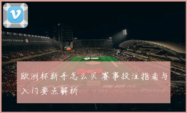 欧洲杯新手怎么买 赛事投注指南与入门要点解析