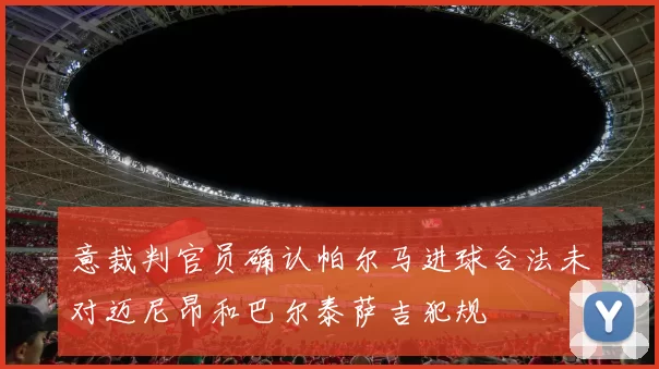 意裁判官员确认帕尔马进球合法未对迈尼昂和巴尔泰萨吉犯规