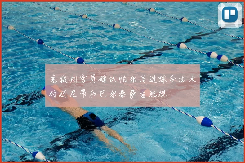 意裁判官员确认帕尔马进球合法未对迈尼昂和巴尔泰萨吉犯规
