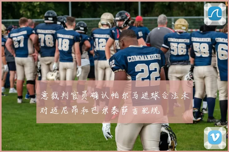 意裁判官员确认帕尔马进球合法未对迈尼昂和巴尔泰萨吉犯规
