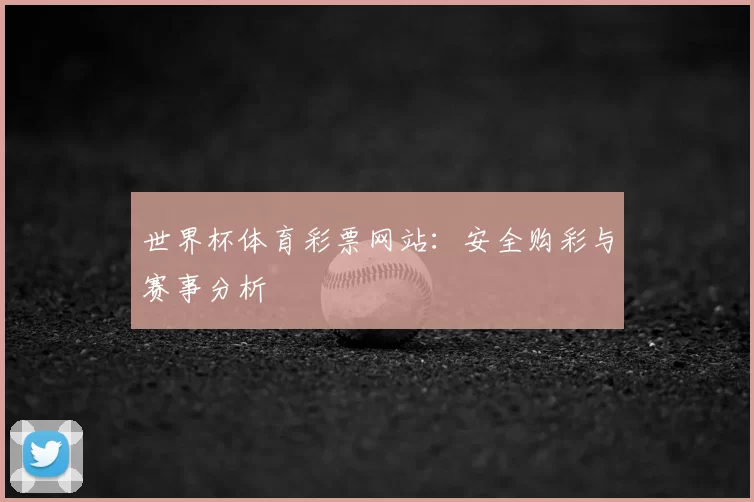 世界杯体育彩票网站：安全购彩与赛事分析